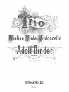 Binder, Adolf: Trio C-Dur Op. 1