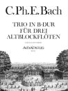 Bach, Carl Philipp Emanuel: Trio B-Dur Wq85