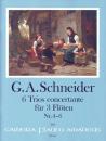 Schneider, Georg Abraham: 6 Trios concertante Heft 2 Heft 2