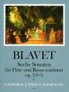 Blavet, Michel: Sechs Sonaten op. 3/1-3
