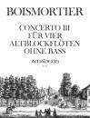 Boismortier, Joseph Bodin de: Concerto III F-Dur