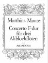 Maute, Matthias: Concerto F-Dur