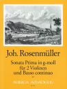 Rosenmüller, Johann: Sonata Prima in g-Moll