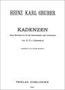 Gruber, HK (Heinz Karl): Kadenzen
