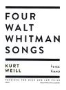 Weill Kurt: 4 Walt Whitman songs