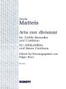 Matteis Nicola: Aria con divisione