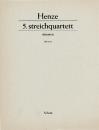 Henze Hans Werner: Quartett 5