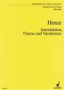 Henze Hans Werner: Introduktion Thema + Variationen