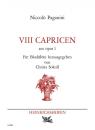 Paganini, Niccolò: VIII Capricen aus opus 1