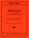 Mozart Wolfgang Amadeus: Adagio D-Dur (aus Konzert KV 622)