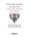Franck, Melchior: Der ander Theil Deutscher Gesäng und Täntze