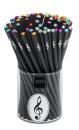 Bleistiftbox Kristall bunt, 6 verschiedene Farben
