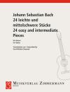 Bach Johann Sebastian: 24 leichte + mittelschwere Stücke