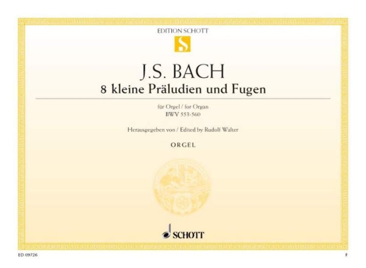 Bach Johann Sebastian: 8 kleine Präludien + Fugen BWV 553-560