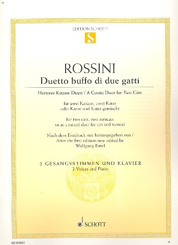 Rossini, Gioacchino (1792-1868): Duetto buffo di due gatti