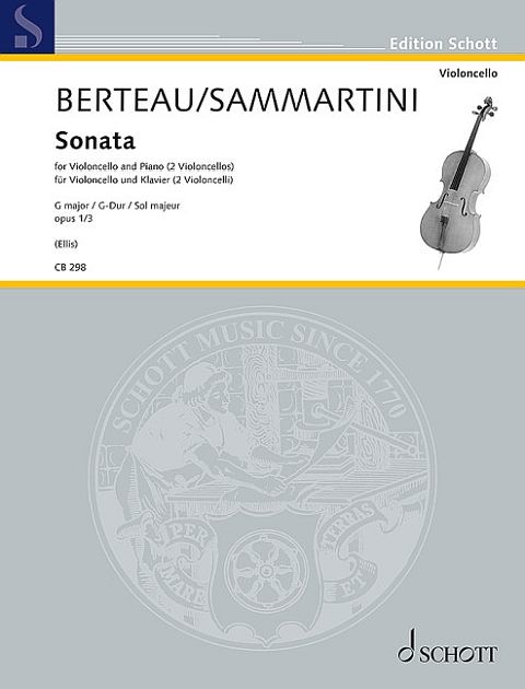 Berteau, Martin / Sammartini, Giuseppe: Sonate G-Dur op 1/3