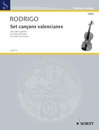 Rodrigo, Joaquin (1902-1999): Set cançons valencianes