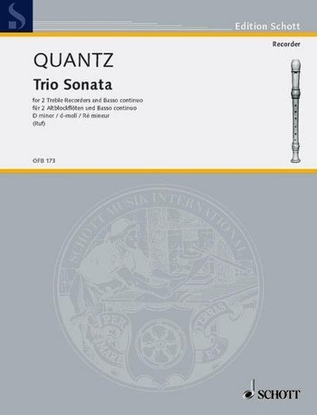 Quantz Johann Joachim: Triosonate d-moll