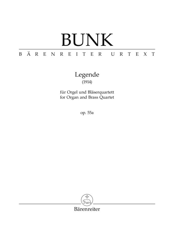 Bunk, Gerard: Legende für Orgel und Bläserquartett op. 55a