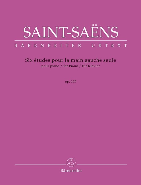 Saint Saens Camille: 6 Etudes pour la main gauche seule op 135