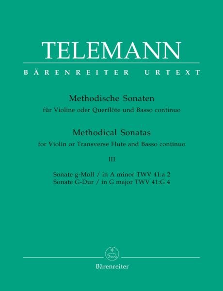 Telemann, Georg Philipp: 12 Methodische Sonaten für Violine oder Flöte