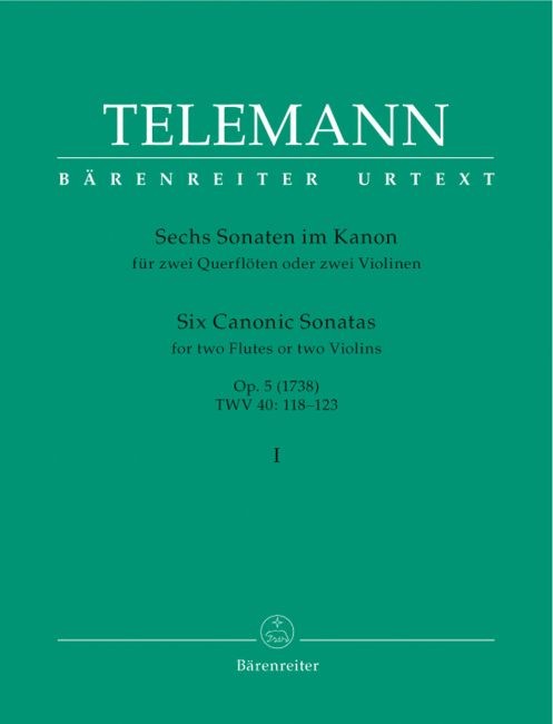 Telemann, Georg Philipp: Sechs Sonaten im Kanon