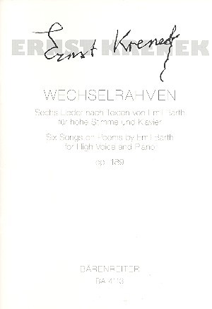 Krenek, Ernst: Wechselrahmen (1964/65)