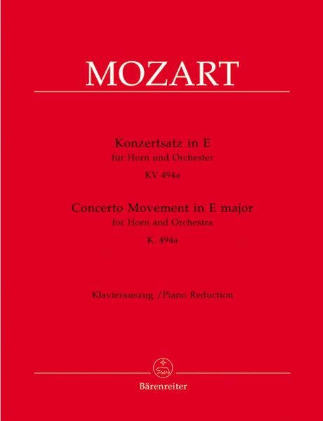 Mozart, Wolfgang Amadeus: Konzertsatz für Horn und Orchester