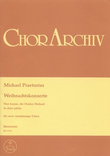 Praetorius, Michael: Weihnachtskonzerte