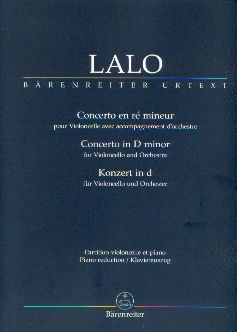 Lalo, Edouard (1823-1892): Konzert in d für Violoncello und Orchester d-Moll