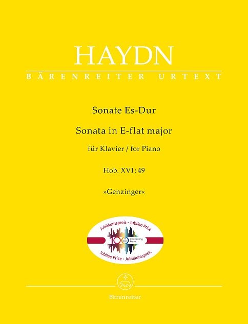 Haydn, Joseph: Sonate für Klavier Es-Dur (Hob. XVI:49) "Genzinger