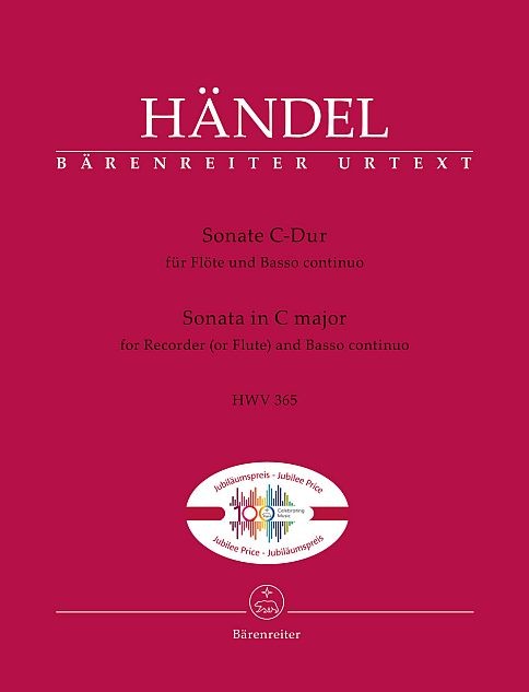 Händel, Georg Friedrich: Sonate für Flöte und Basso continuo C-Dur (HWV 365)