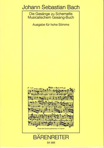 Bach, Johann Sebastian: Die Gesänge zu G.Chr.Schemellis Gesangbuch