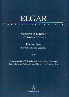 Elgar, Edvard (1857-1934): Konzert in e für Violoncello und Orchester