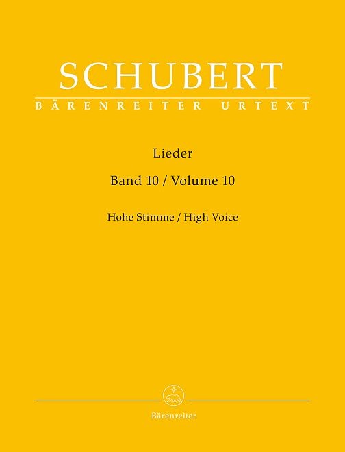 Schubert, Franz: Lieder, Band 10 für hohe Stimme