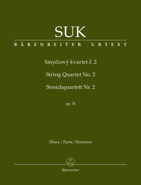 Suk Josef: Streichquartett Nr. 2 op. 31