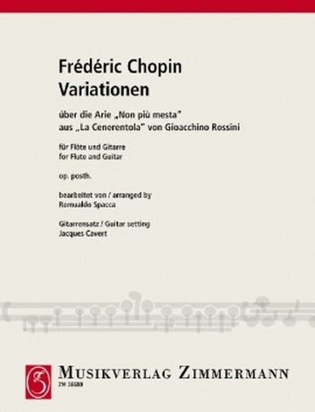 Chopin, Frederic: Variationen über die Arie "Non piu mesta