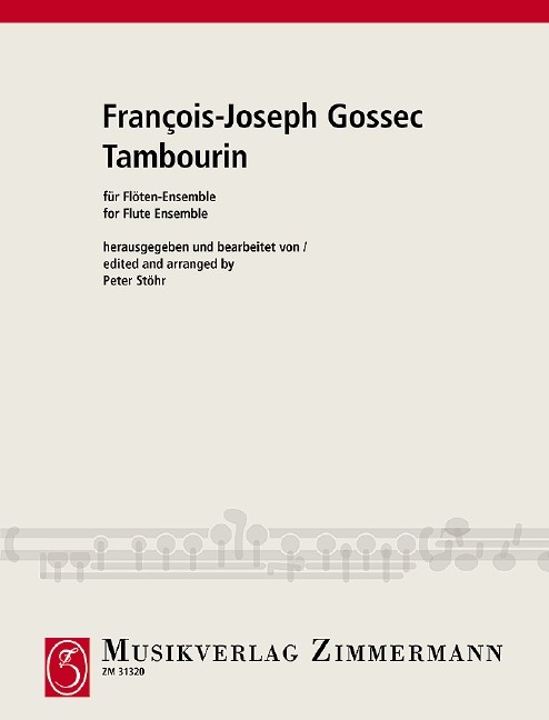 Gossec Francois Joseph: Tambourin für Flötenensemble