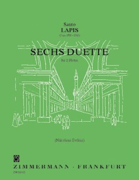 Lapis, Santo: Sechs Duette für 2 Flöten