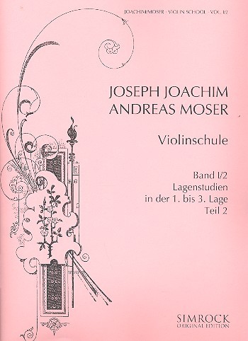 Joachim,Joseph /Moser, Andreas: Violinschule Band I Teil 2