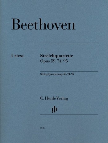 Beethoven, Ludwig van: Streichquartette op. 59, 74, 95
