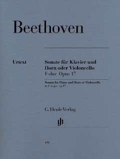 Beethoven, Ludwig van: Sonate F-Dur op. 17 für Horn (oder Violoncello) und Kla