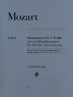 Mozart, Wolfgang Amadeus: Konzert für Horn und Orchester Nr. 1 D-dur KV 412/514 (