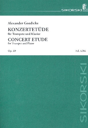 Goedicke, Alexander: Konzert-Etüde