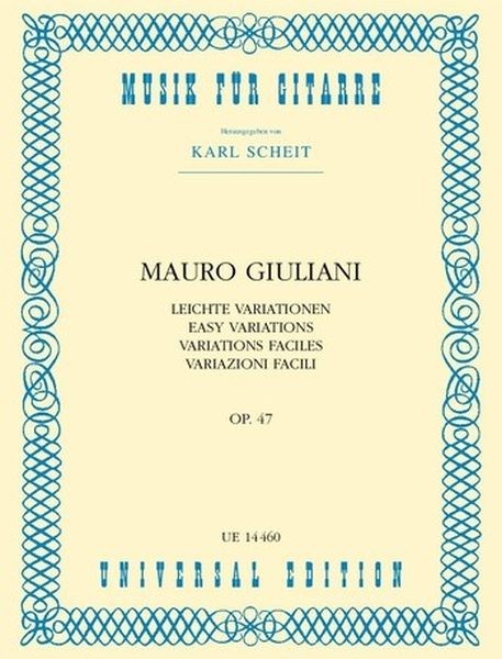 Giuliani, Mauro: Leichte Variationenüber ein österreichisches Lied