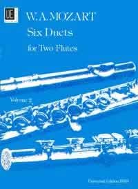 Mozart, Wolfgang Amadeus: Sechs Duette für 2 Flöten Bd. 2