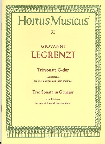 Legrenzi Giovanni: Triosonate G-Dur (la raspona)