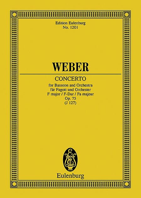 Weber, Carl Maria von: Fagottkonzert F-Dur Op75