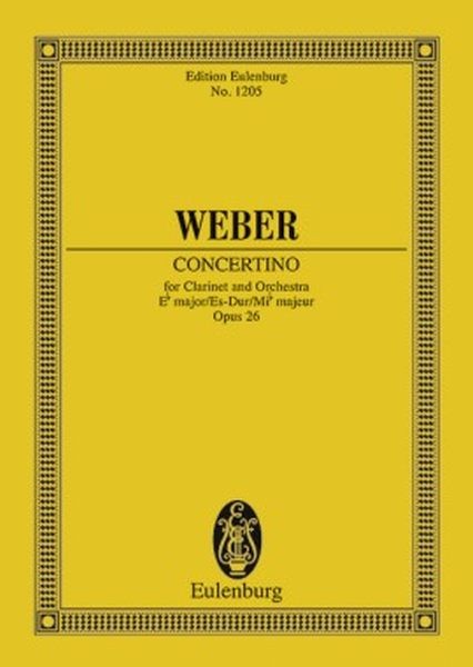 Weber, Carl Maria von: CONCERTINO ES-DUR OP26