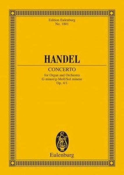 Händel, Georg Friedrich: Orgel-Konzert Nr. 1 g-Moll OP4/1